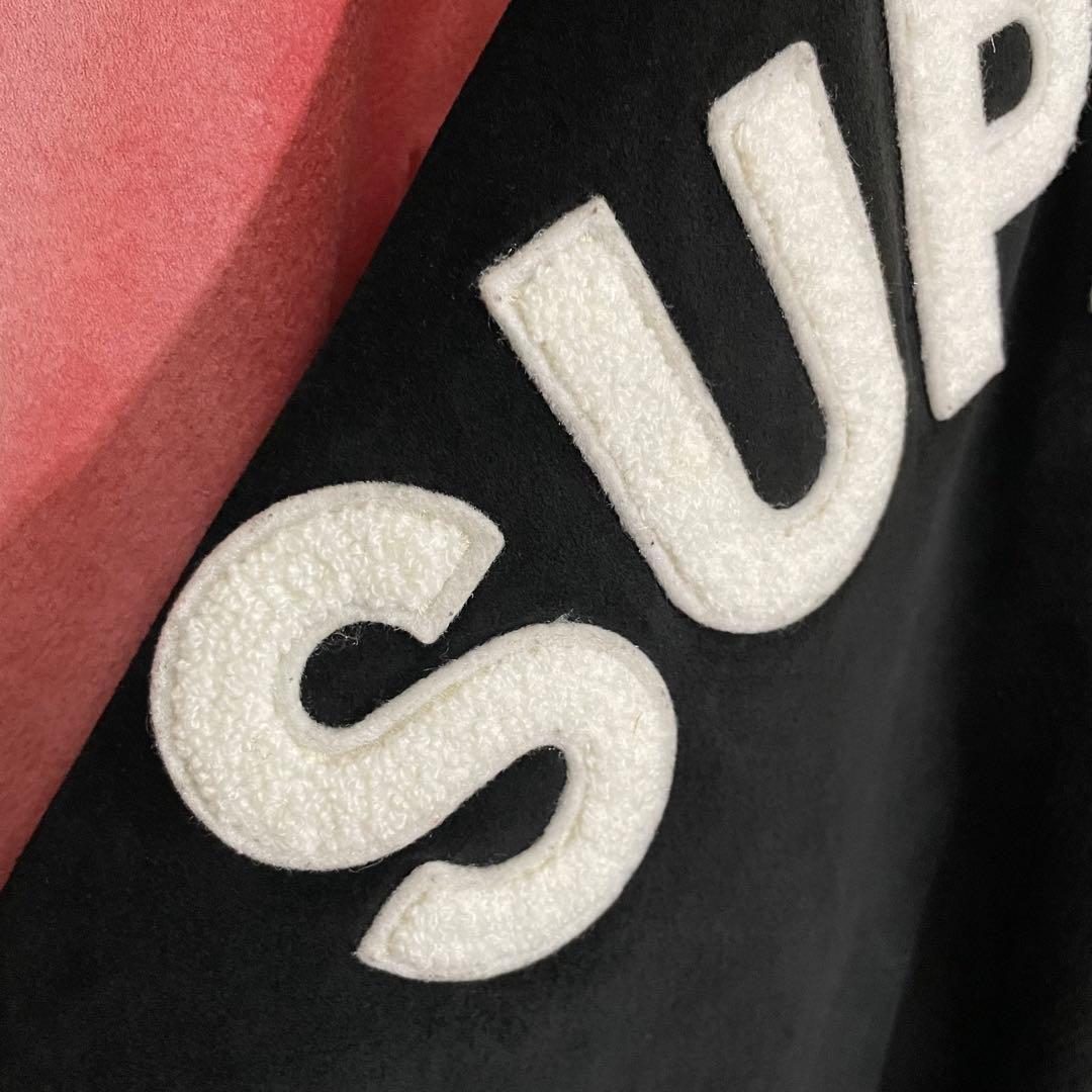 【希少モデル】シュプリーム　パイルアーチロゴ　スエード スタジャン　XL