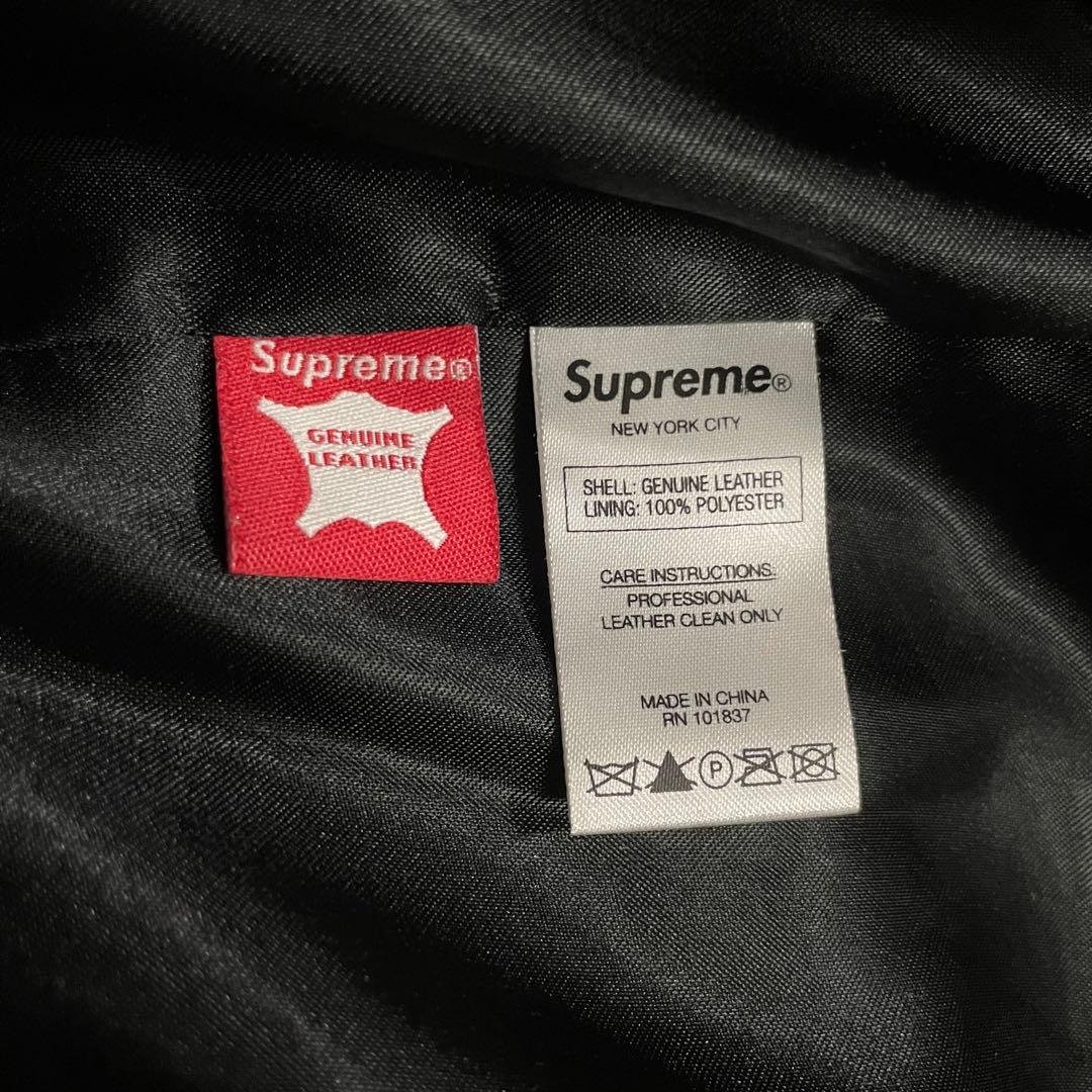 【希少モデル】シュプリーム　パイルアーチロゴ　スエード スタジャン　XL