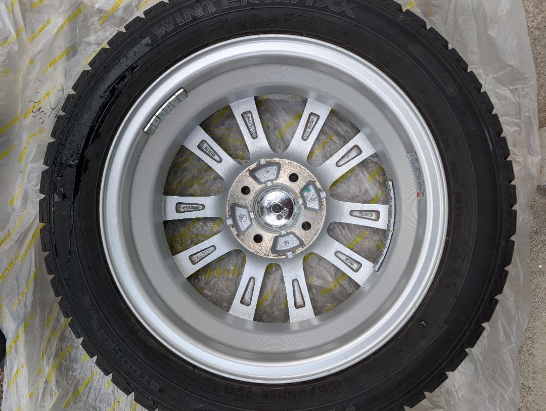 DUNLOP 155/65R14 スタッドレス ホイールセット