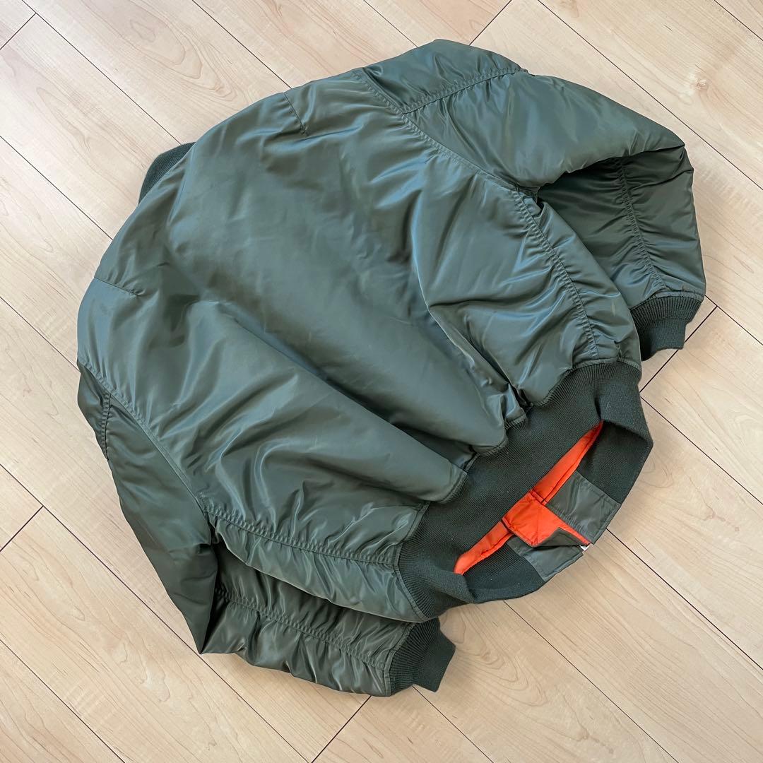 old uniqlo ma1 カーキ L