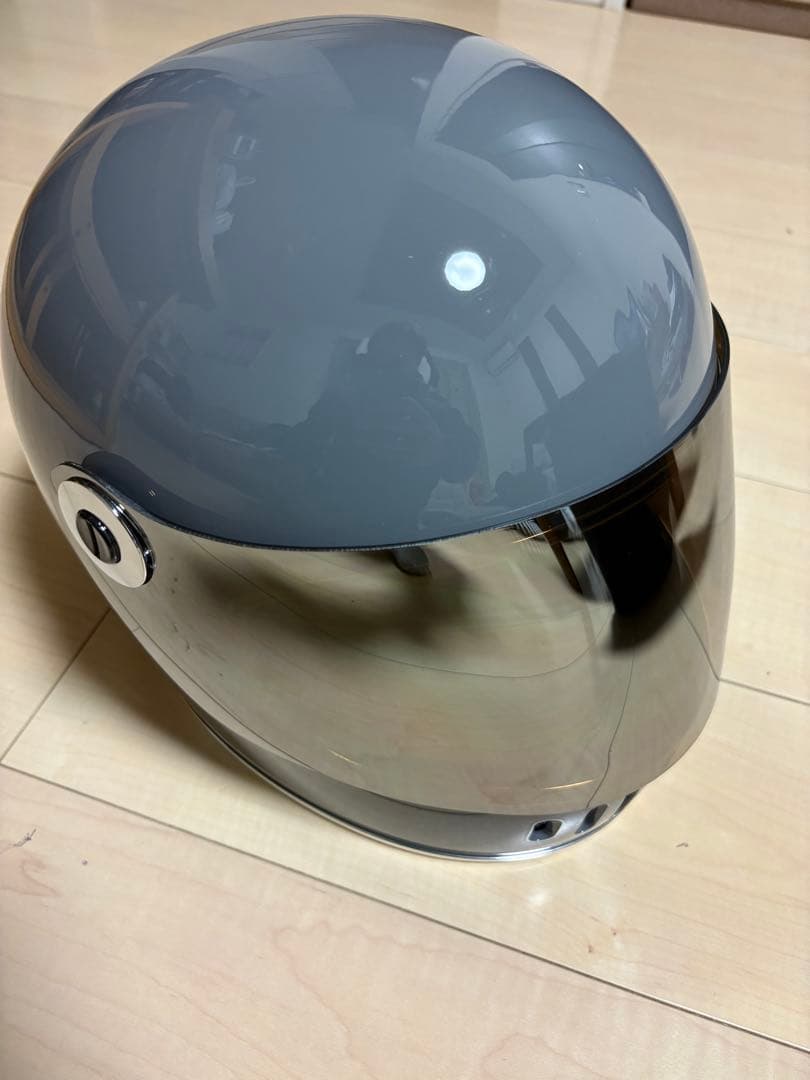 ホライゾンランプヘルメットXL　グレー DOT規格 ミラーシールド
