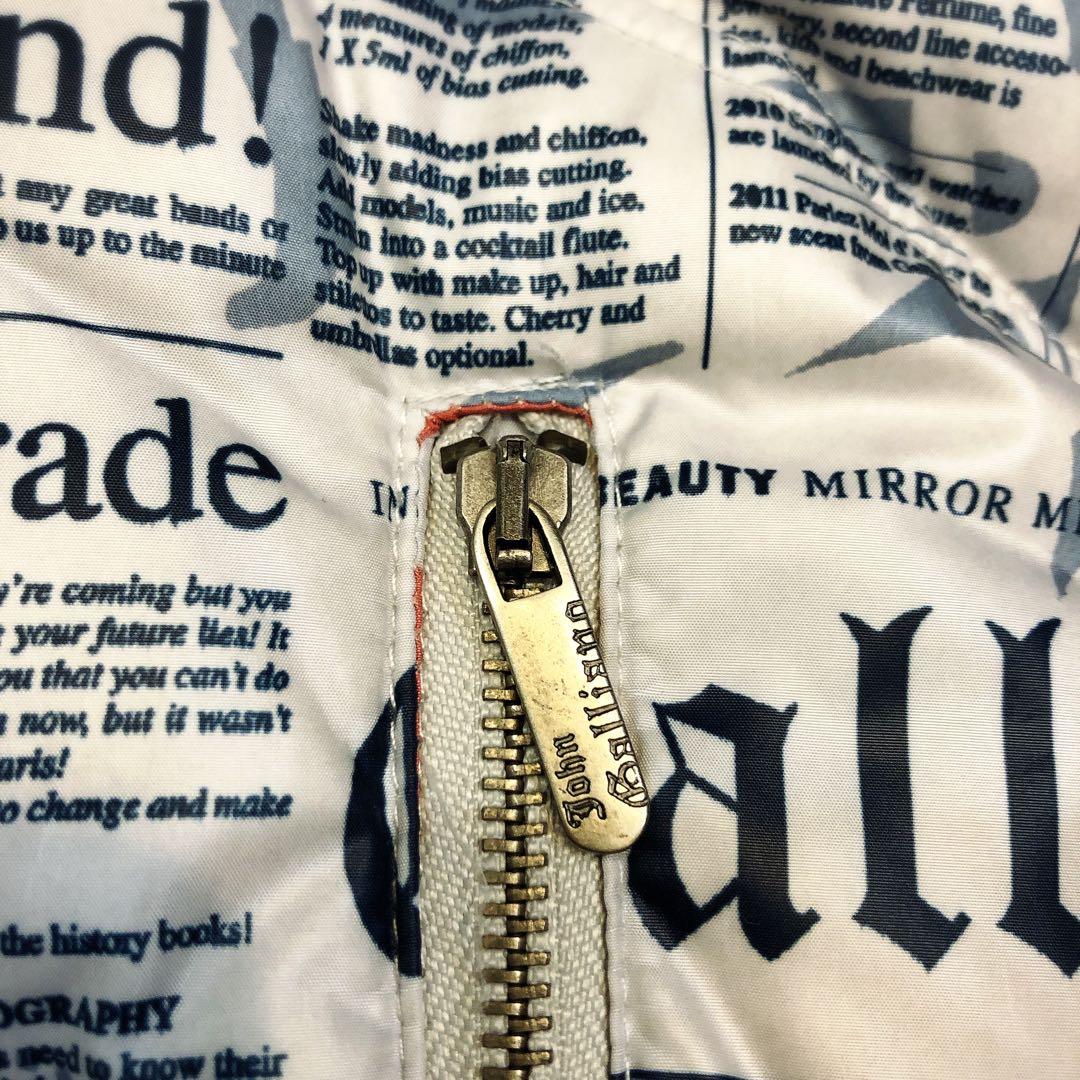 John Galliano ジョンガリアーノ　ダウン　ベスト　ファー　y2k