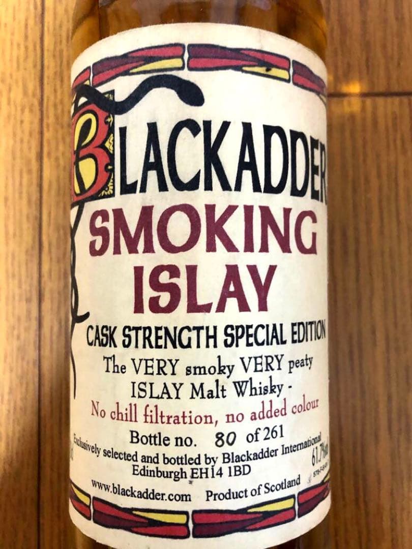 ウイスキー Blackadder Smoking Islay 700ml 61.7%
