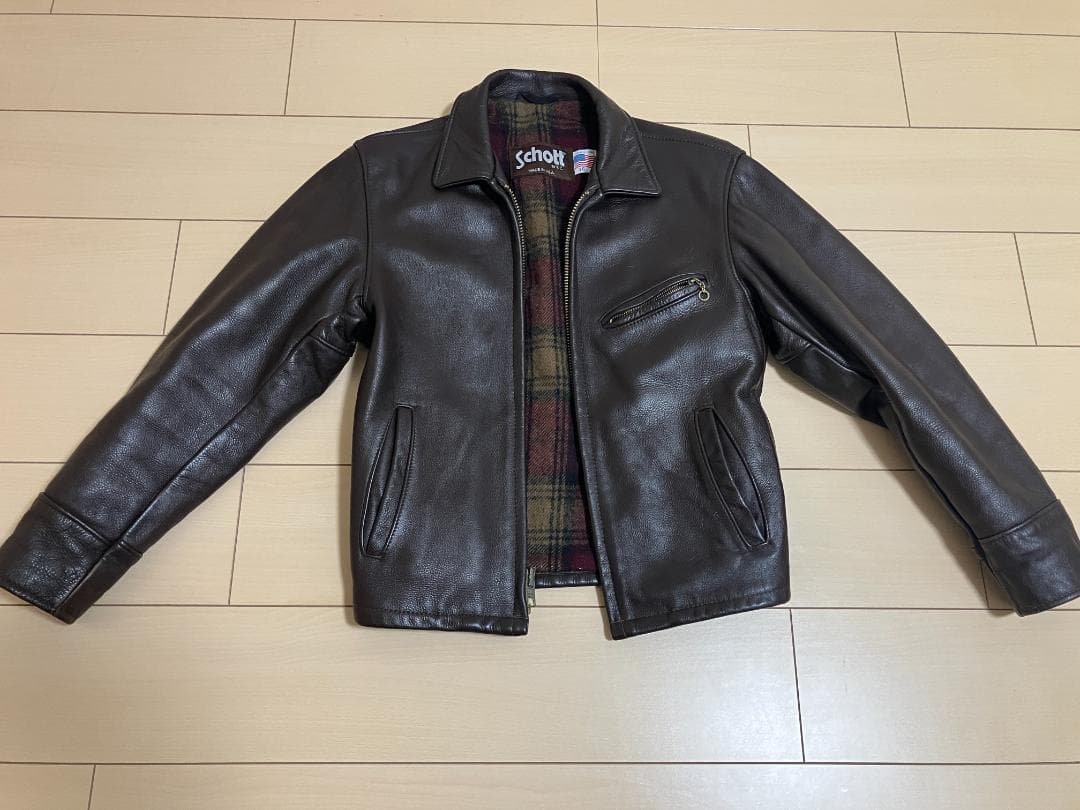 Schott ショット 681レザートラッカージャケット ブラウン