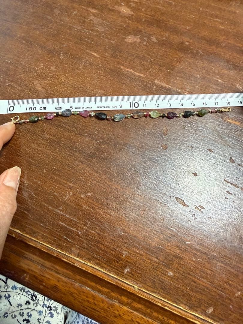 k18 トルマリン k18ボール　ブレスレット