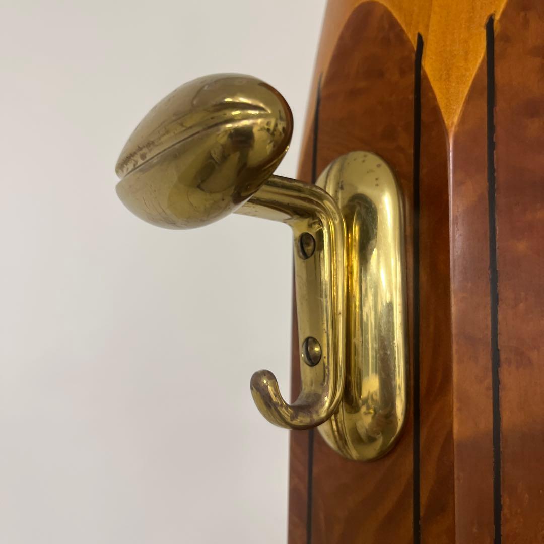 イタリア製鉛筆モチーフ￼木製大理石コートハンガーコート掛け