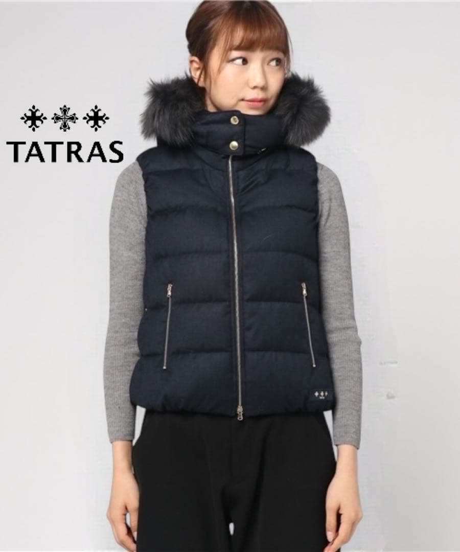 れおな タトラス LUSERA ルセラ ダウンベスト ネイビー01 S