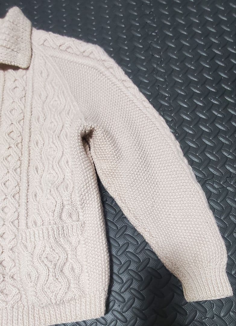 インバーアラン 3A 襟付きフルボタンカーディガン スコットランド製