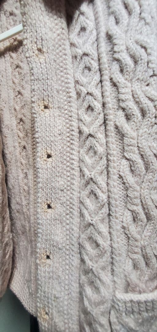 インバーアラン 3A 襟付きフルボタンカーディガン スコットランド製