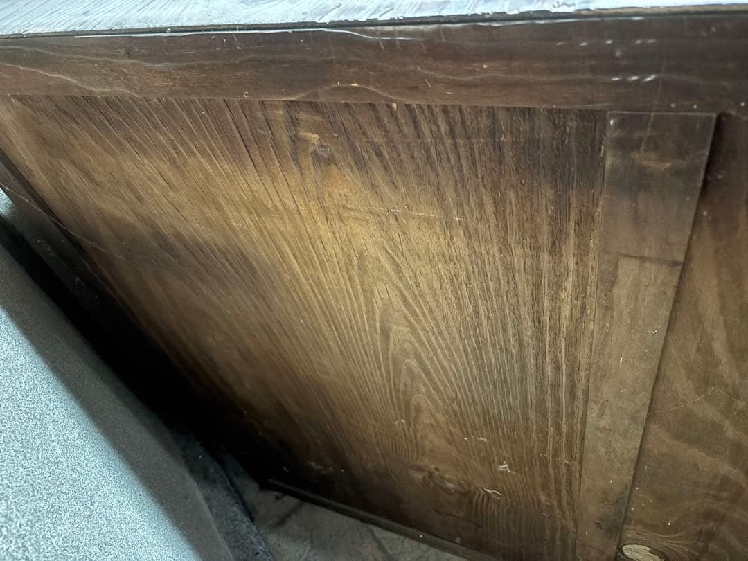 古家具　アンティーク　ガラス戸収納棚 飾り棚　商品棚