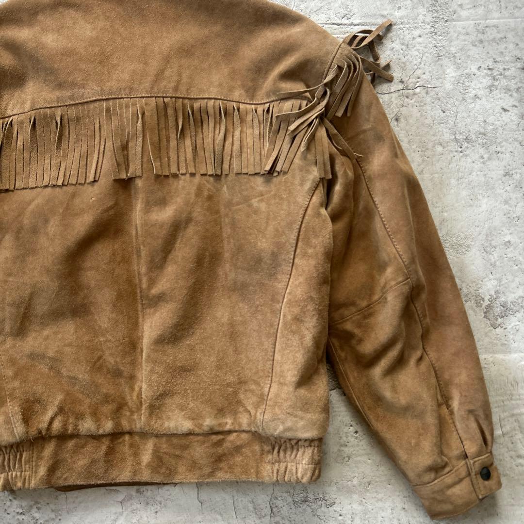 Vintage RED SKY スエードジャケット フリンジジャケット M