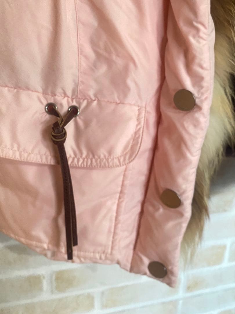 バーバリー　Burberry ダウン　ベスト　ファー　ピンク　ノバチェック