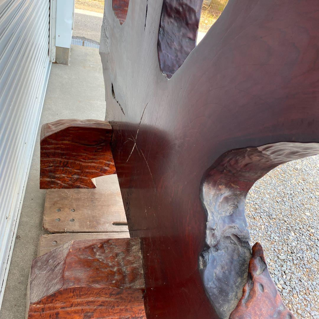 引き取り限定！！　珍品❗️衝立　木彫り彫刻　竜宮城風　オブジェ　置物