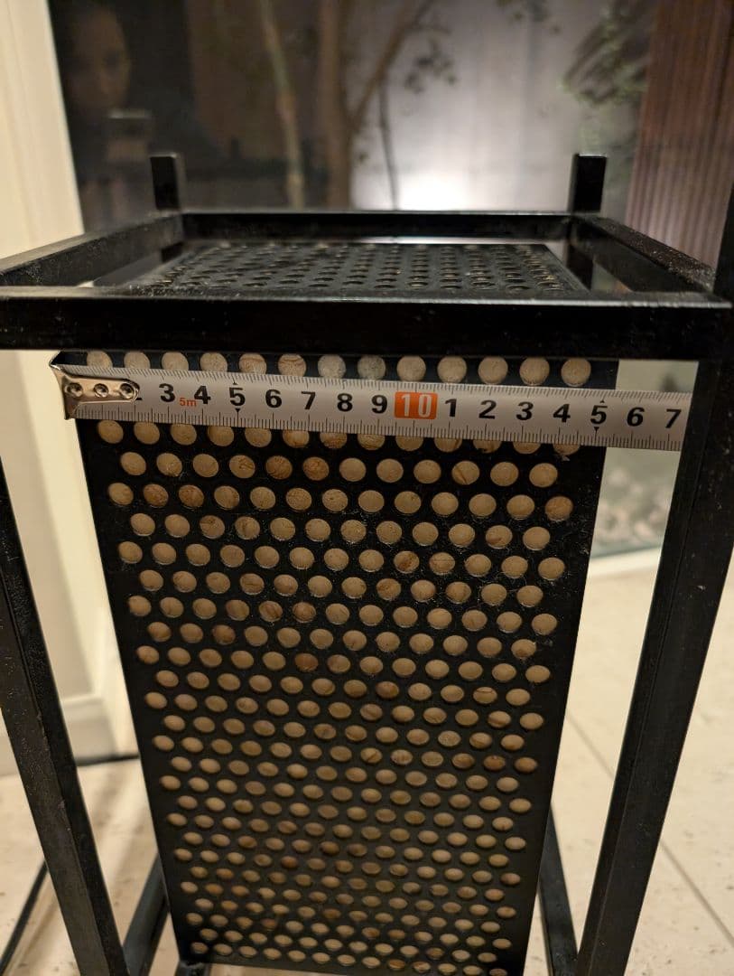 鉄製　行灯　間接証明 インテリア　和紙　灯り　黒　鉄　フロアライト　古民家