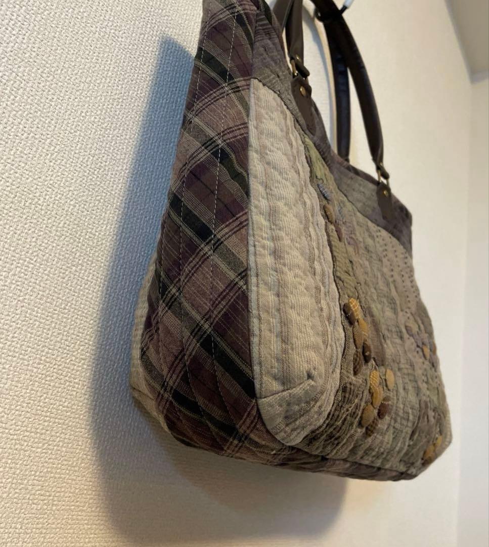 パッチワーク　ハンドメイド　バッグ