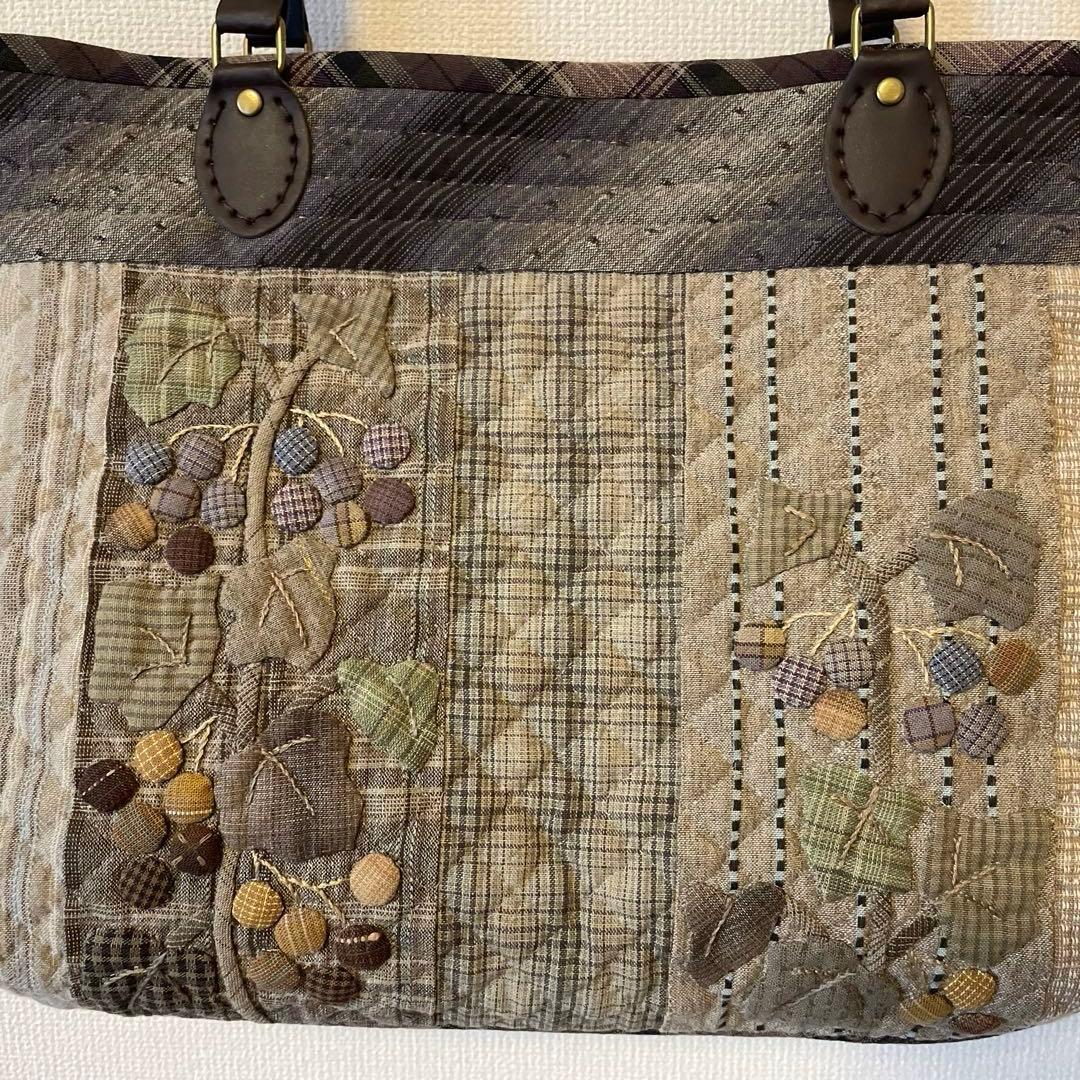 パッチワーク　ハンドメイド　バッグ