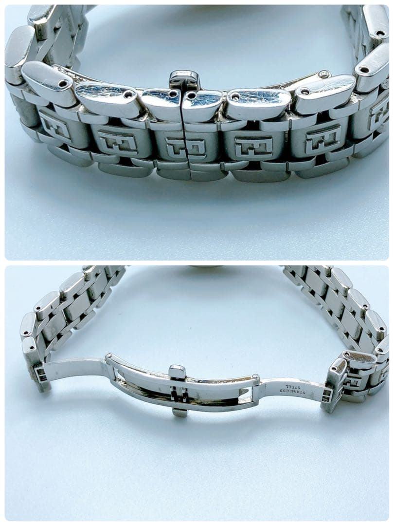 488 フェンディ　4500L ズッカ　クロノグラフ　シェル　ラウンド　腕時計