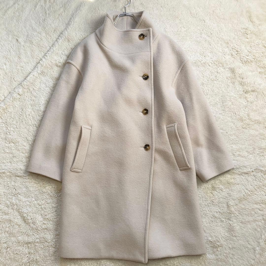 極美品・23AW✨アルアバイル　ショートビーバーファネルネックコート　サイズ1