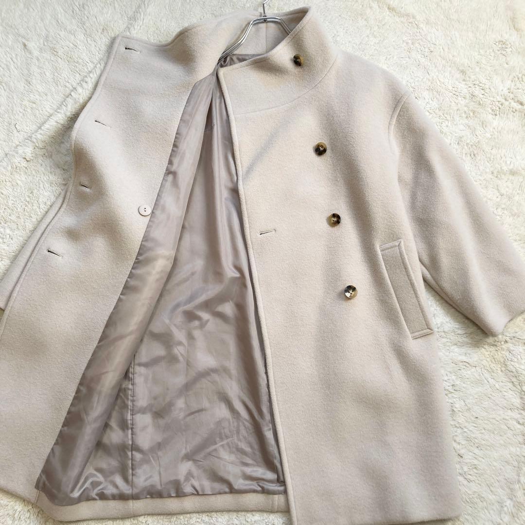 極美品・23AW✨アルアバイル　ショートビーバーファネルネックコート　サイズ1