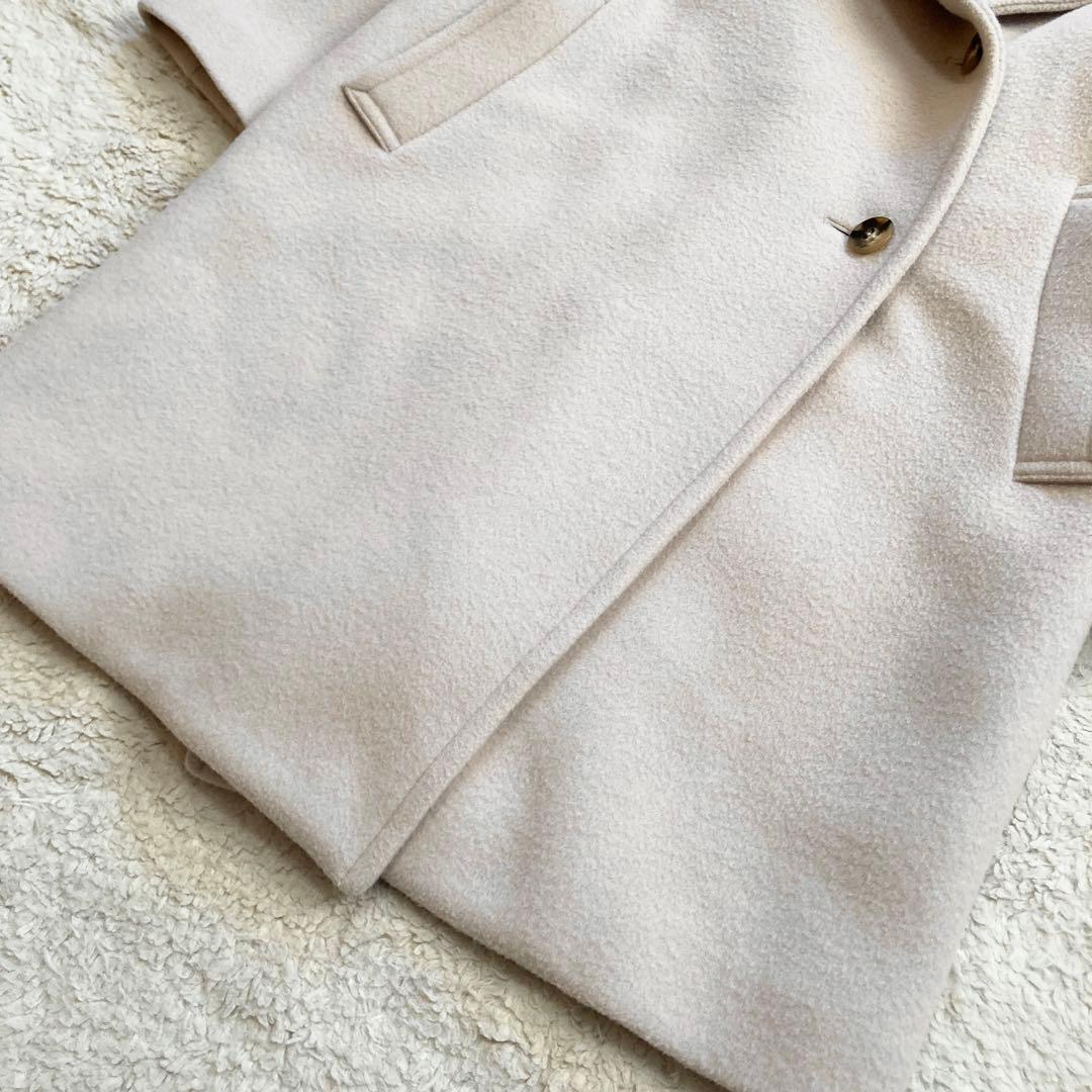 極美品・23AW✨アルアバイル　ショートビーバーファネルネックコート　サイズ1