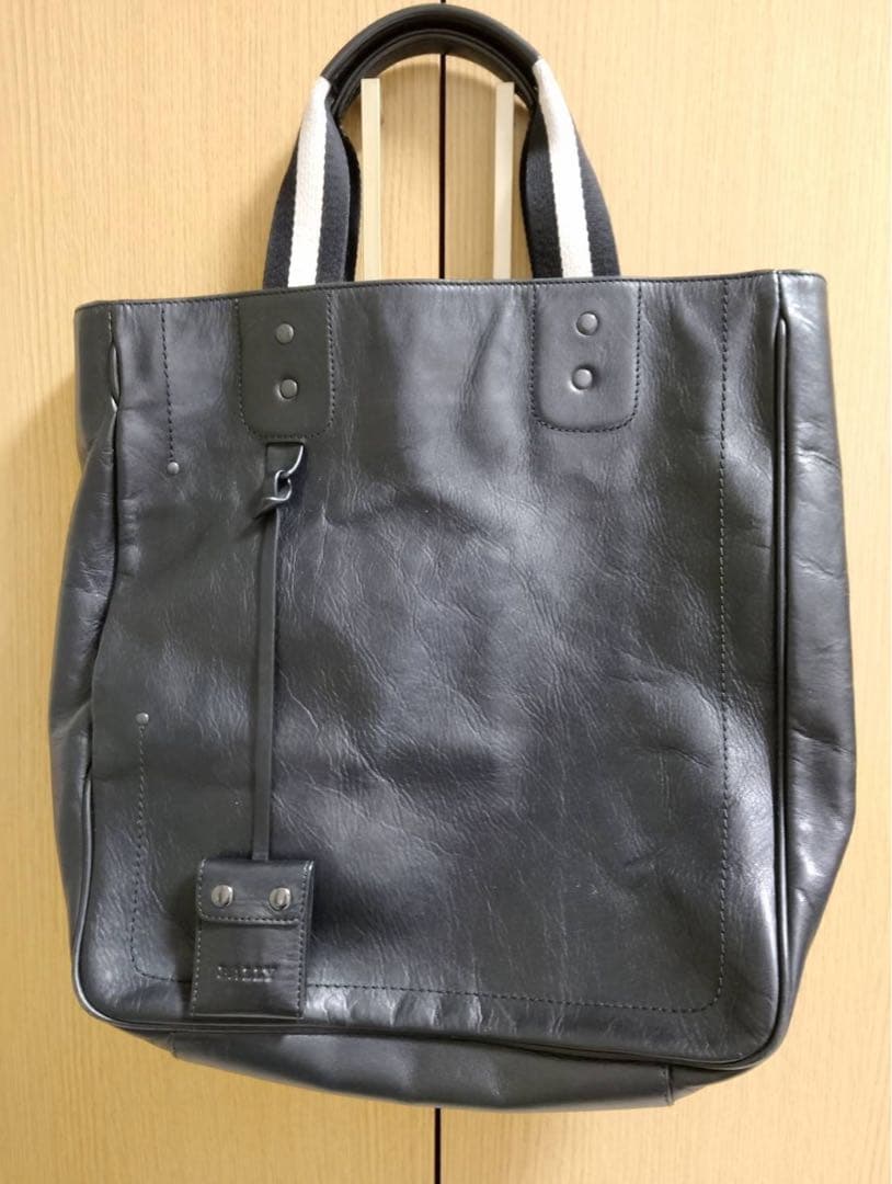 バリー　BALLY　 黒 レザー トートバッグ