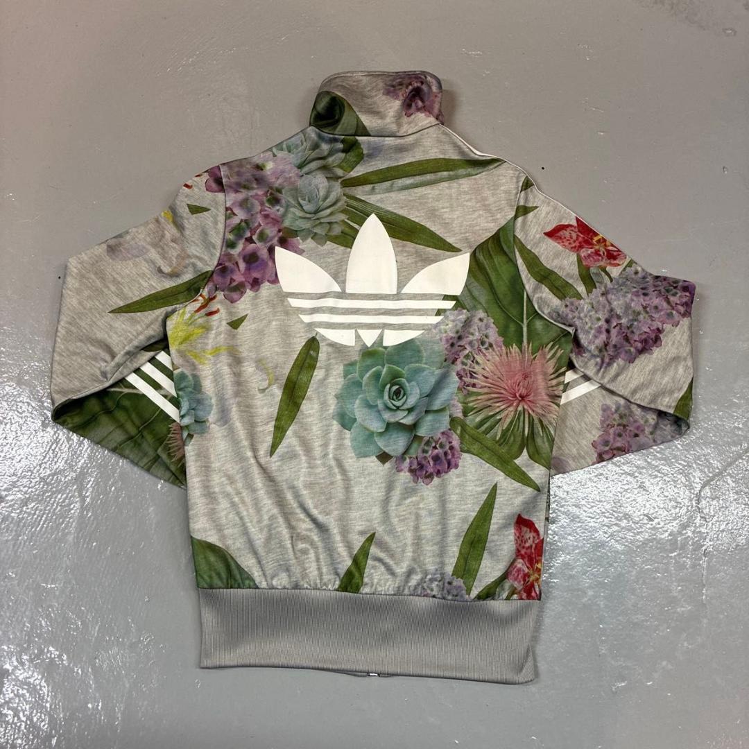 85サイズ　約Mサイズ　adidas アディダス　花柄 トラックジャケット