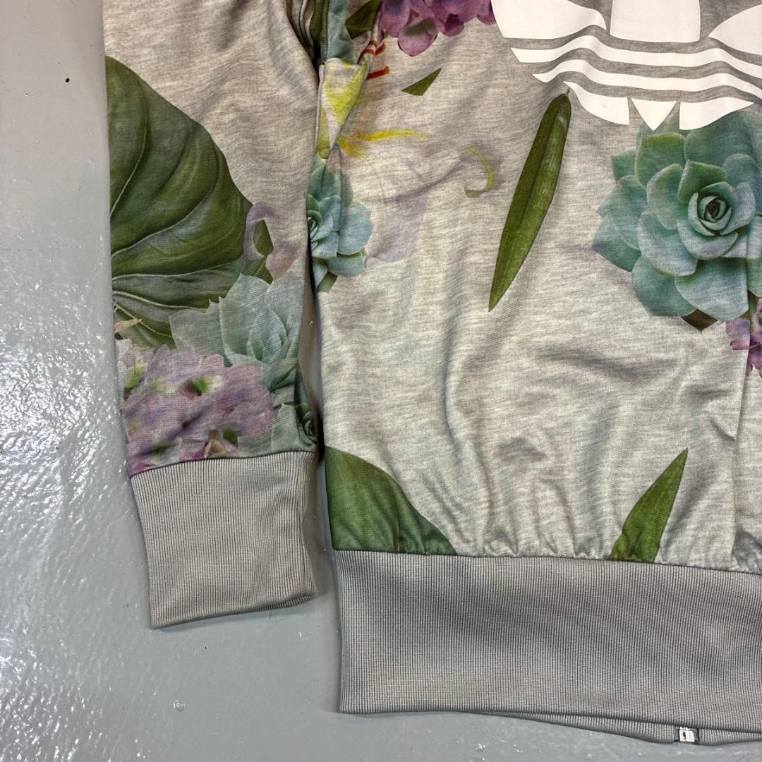 85サイズ　約Mサイズ　adidas アディダス　花柄 トラックジャケット