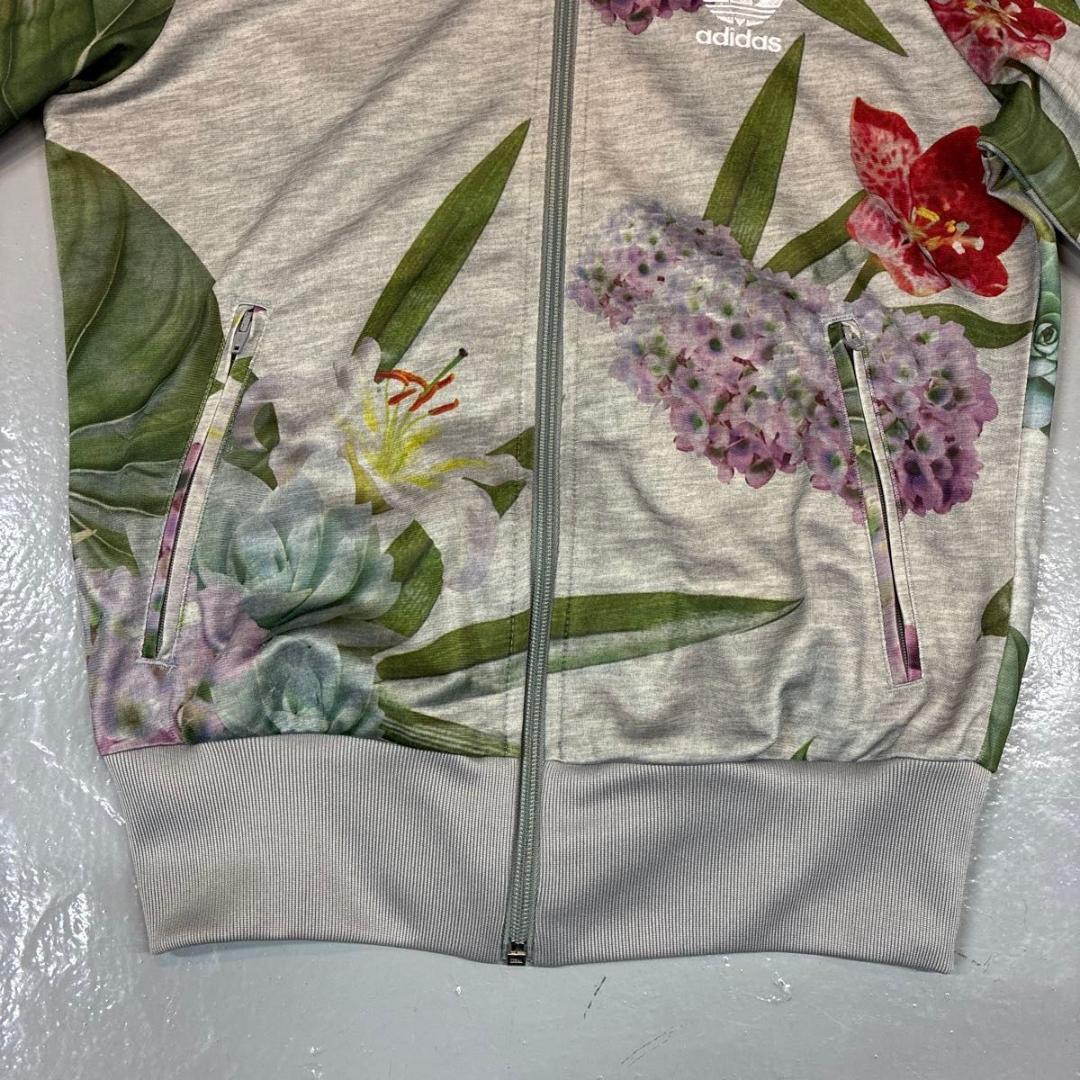 85サイズ　約Mサイズ　adidas アディダス　花柄 トラックジャケット