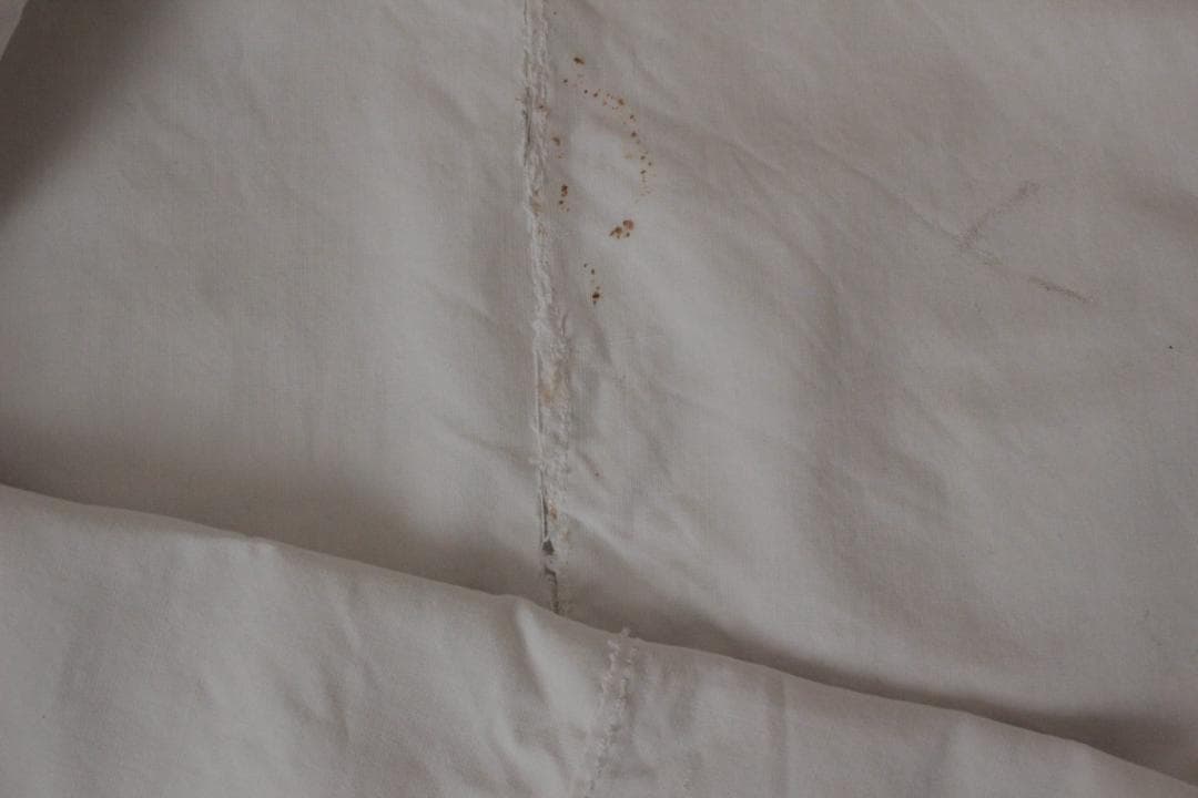 フランスアンティークイニシャル“FB”シーツモノグラム刺繍