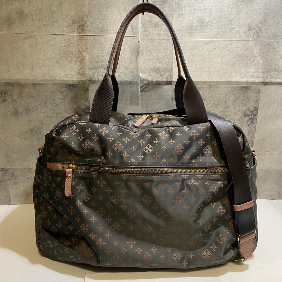 【未使用品】russet　トラベルボストンバッグ　グレーピンク