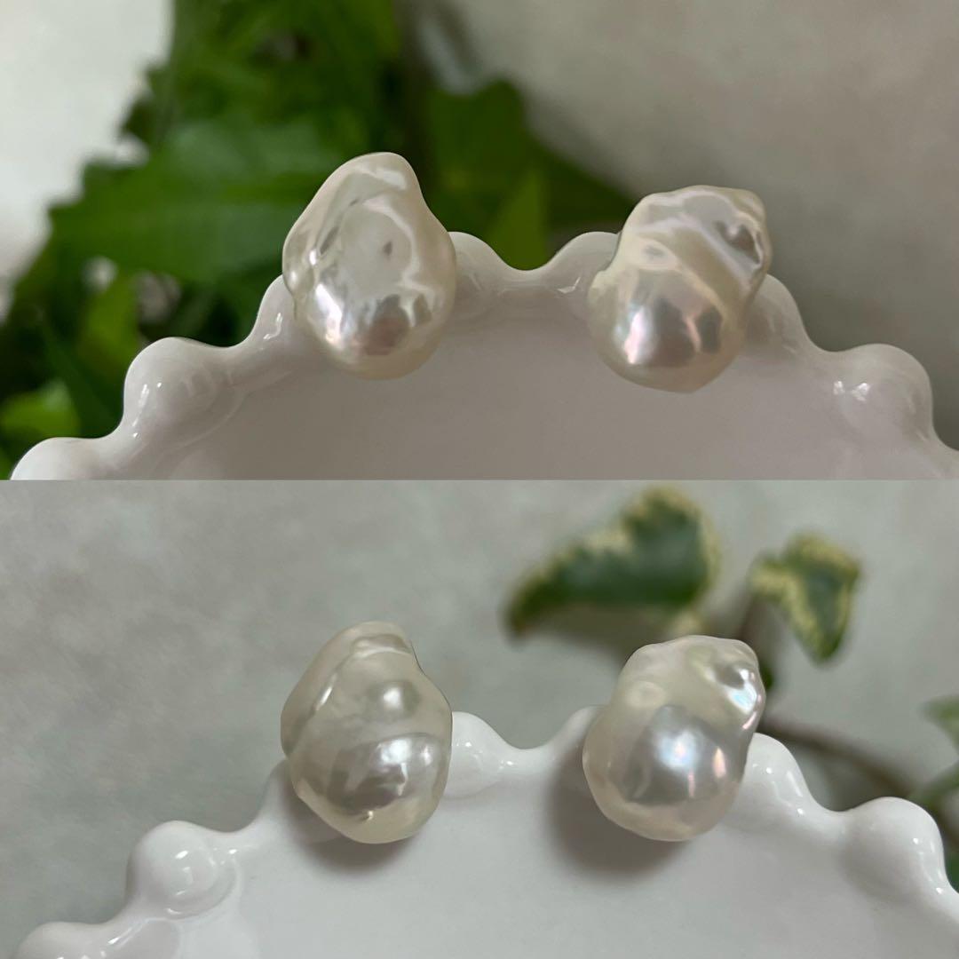 お客ページ　3点まとめ　オイスターバロックパールピアス　ペンダントトップ