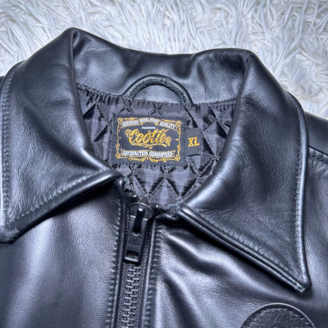 ☆【超希少】COOTIE クーティー レザージャケット 本革 シングル XL☆