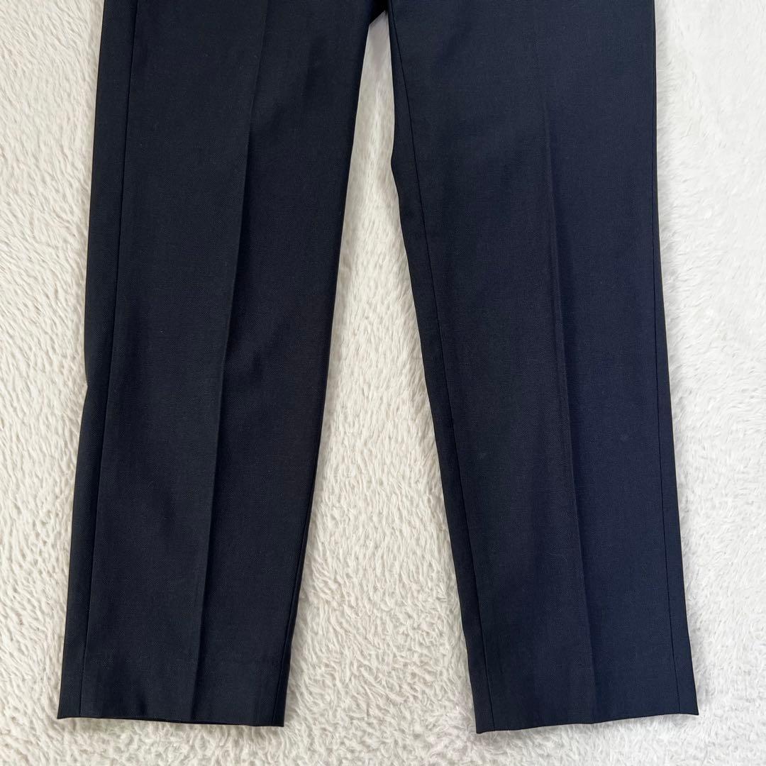 美品✨プラステ ノーカラージャケット パンツスーツ セットアップ ネイビー XS