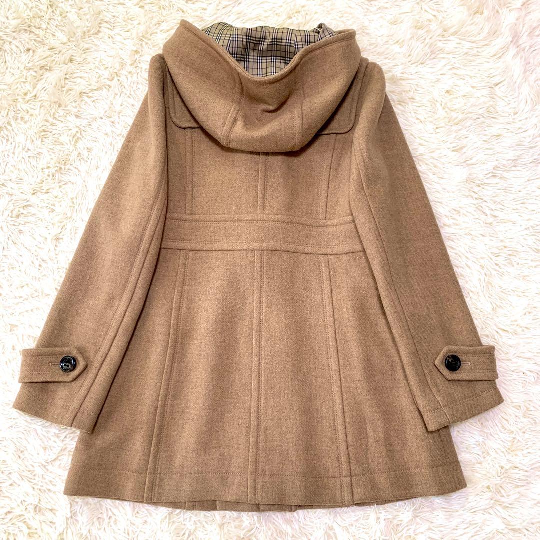 美品✨人気 バーバリーブルーレーベル ダッフルコート ノバチェック 38 ロゴ