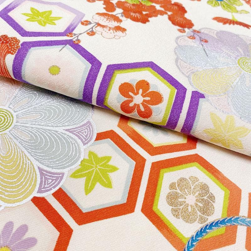 511ag48着物のみ, 511ag39着物のみ◎七五三 七歳 セミアンティーク