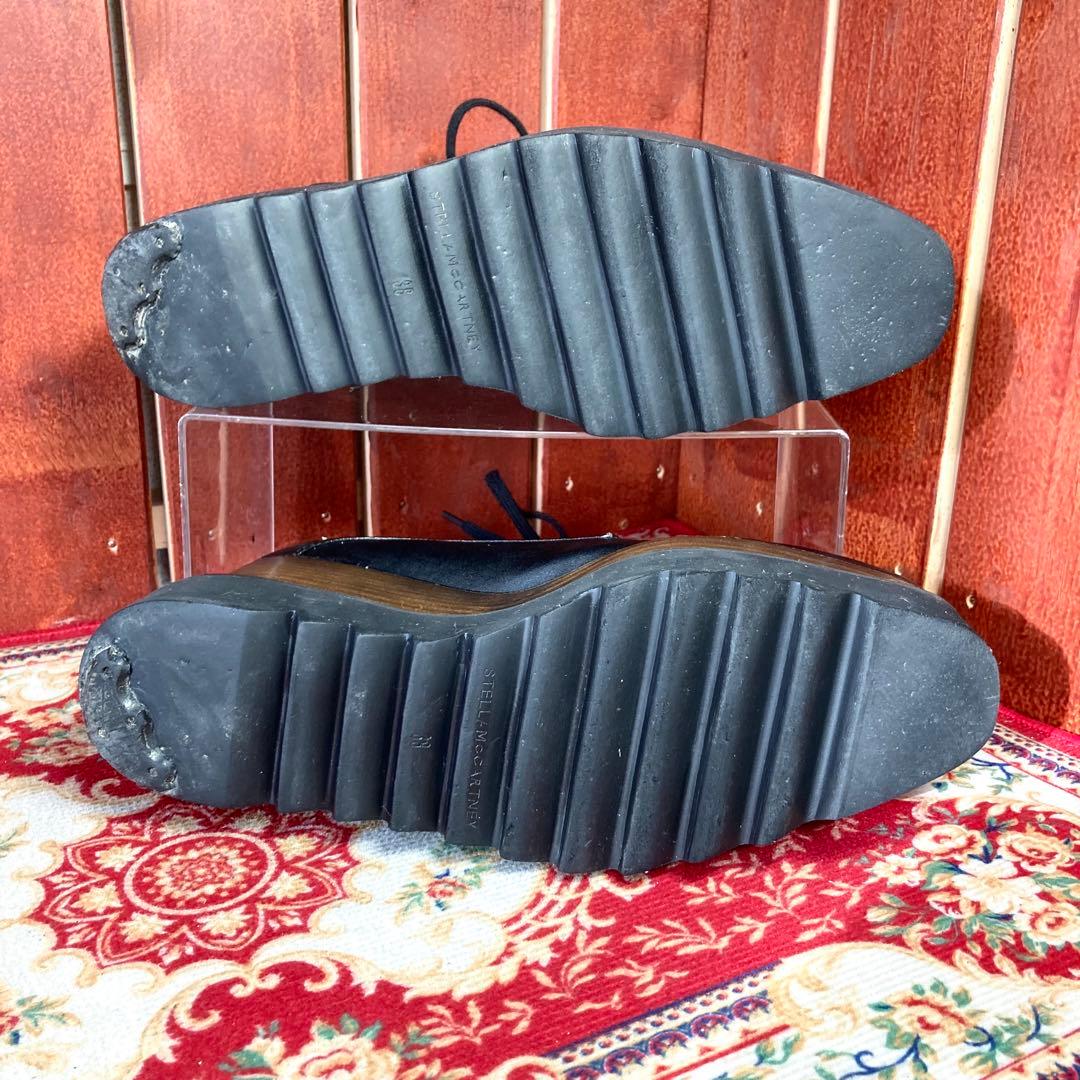 Stella McCartney エリス　プラットホーム　厚底　ブラック　38