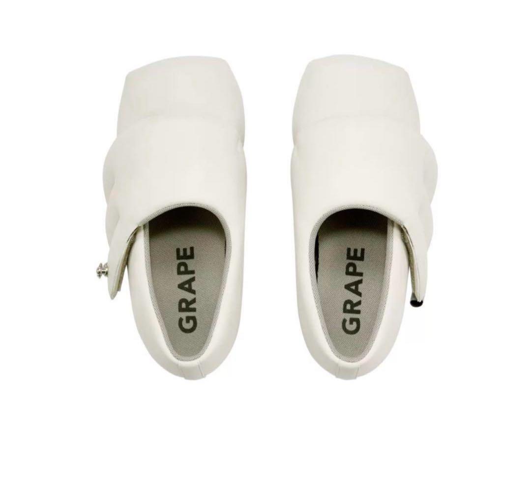 即日発送GRAPE Hotel Wings Platform Shoesホワイト