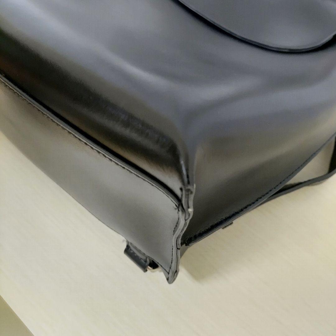 ヤーキ YAHKI レザー リュック バックパック ブラック A4収納可 美品