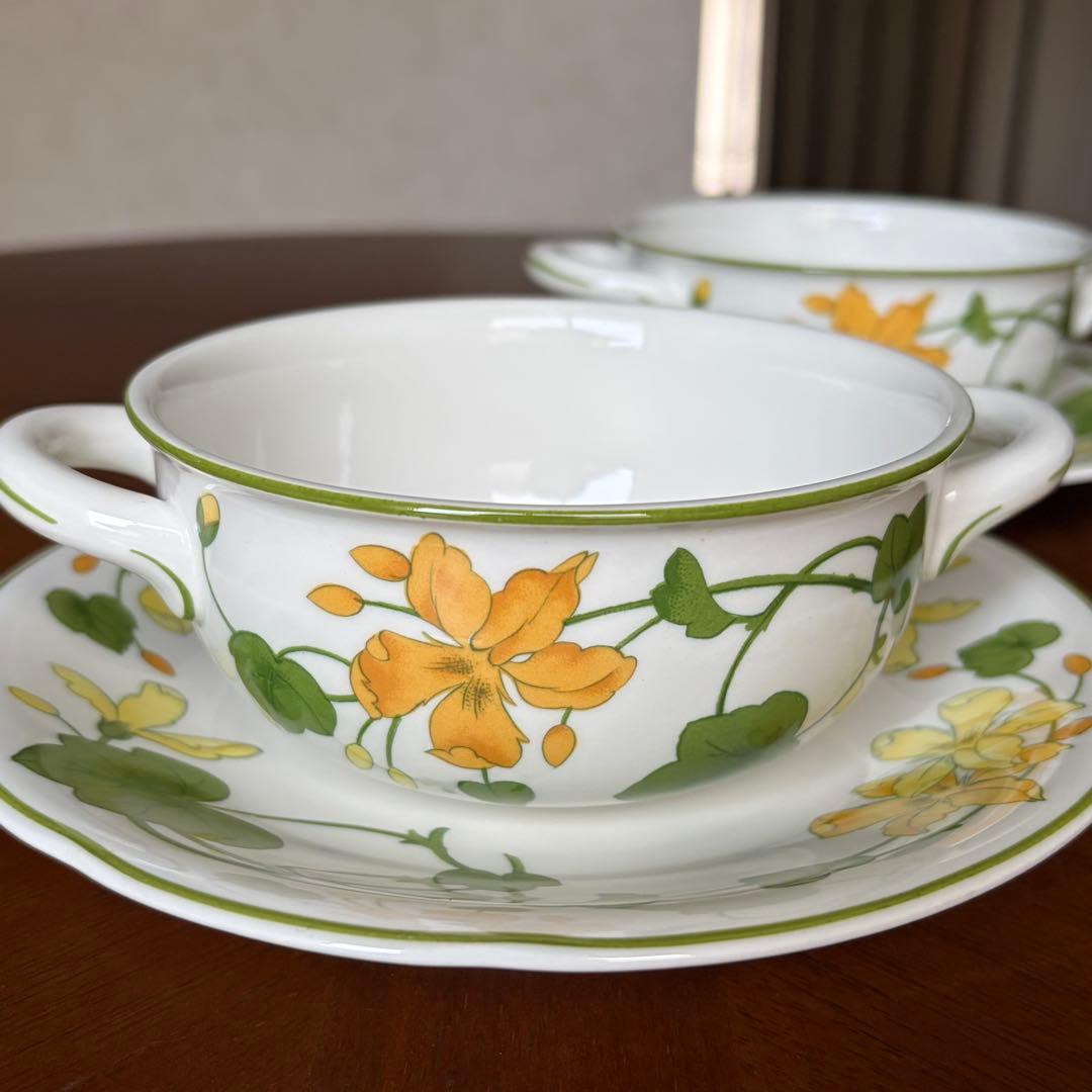 【レア美品】ドイツ製　ビレロイ＆ボッホ★ゼラニウムマルバ★スープC/Sペア