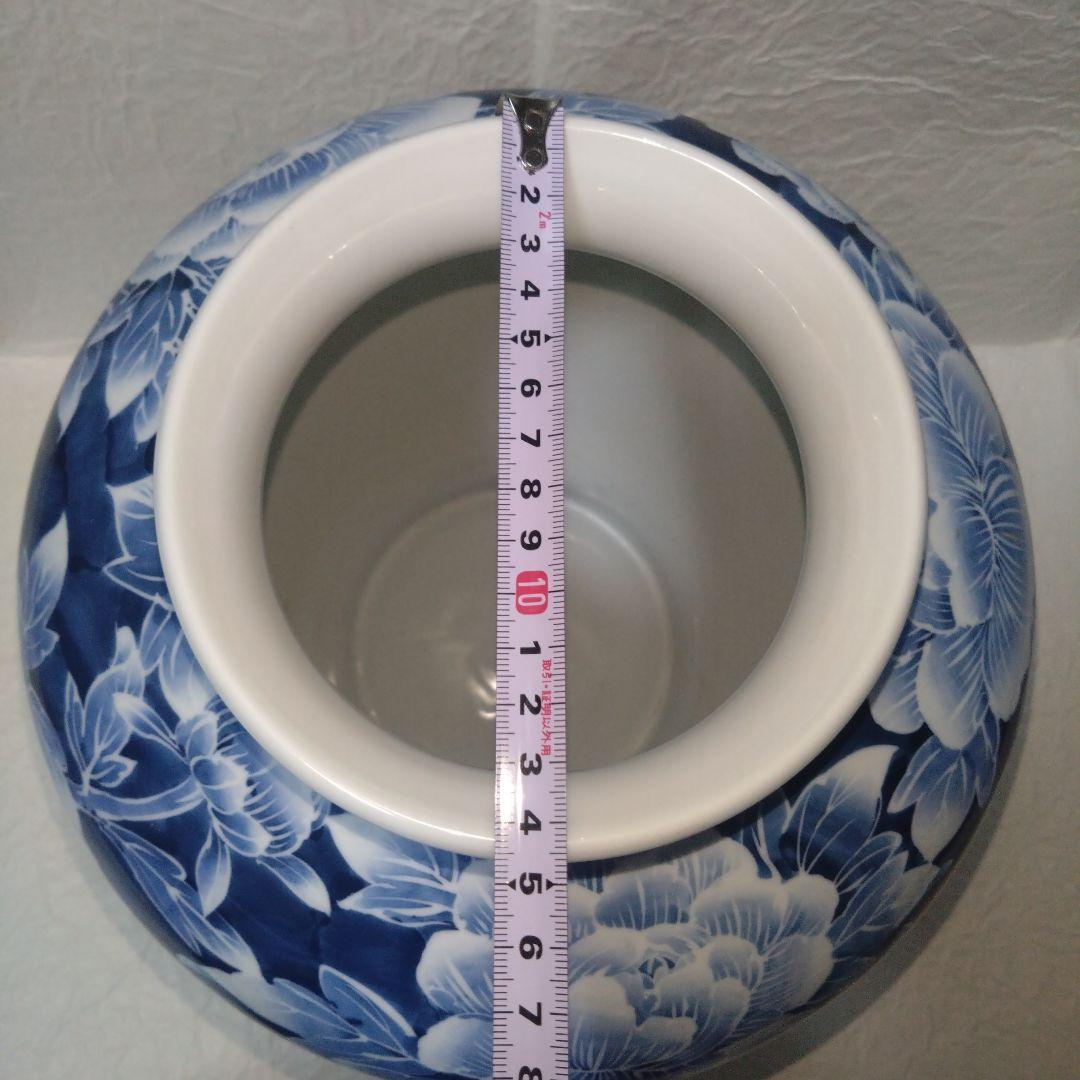 有田焼　肥前峯右衛門 作　花瓶　陶器