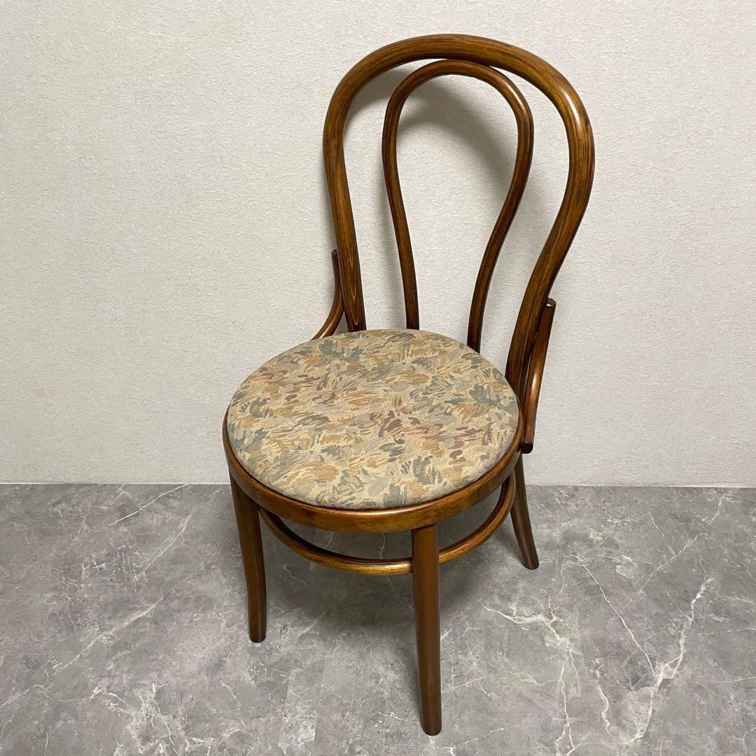 英国アンティーク調　② 無垢ベントウッドチェア 曲木　椅子　リビングチェア
