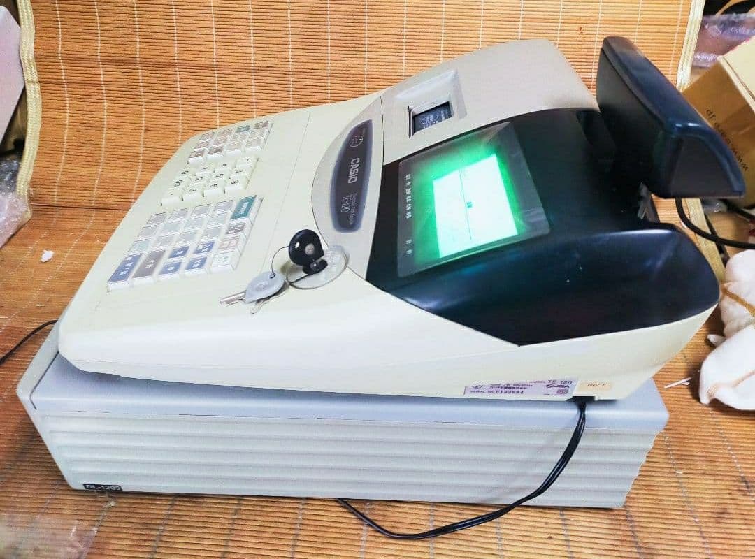 カシオレジスター　TE-120　フル設定込み　送料無料　人気機種　770684