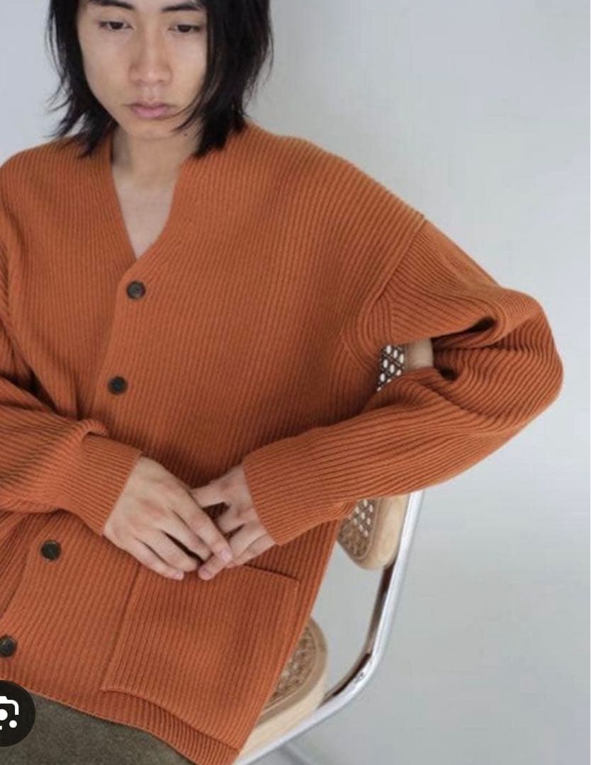 トップス AURALEE SUPER FINE WOOL RIB KNIT BIG