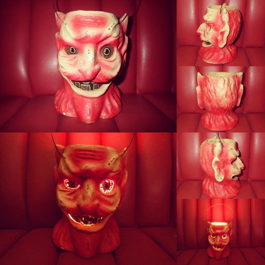 80’S★デビル★バケツ★悪魔★ハロウィン★ランタン★ビンテージ★インテリア雑貨