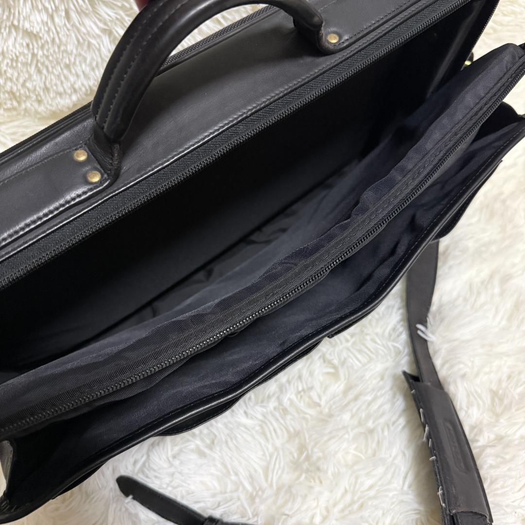 COACH オールドコーチ ショルダーバッグ ターンロック A4 2WAY 黒