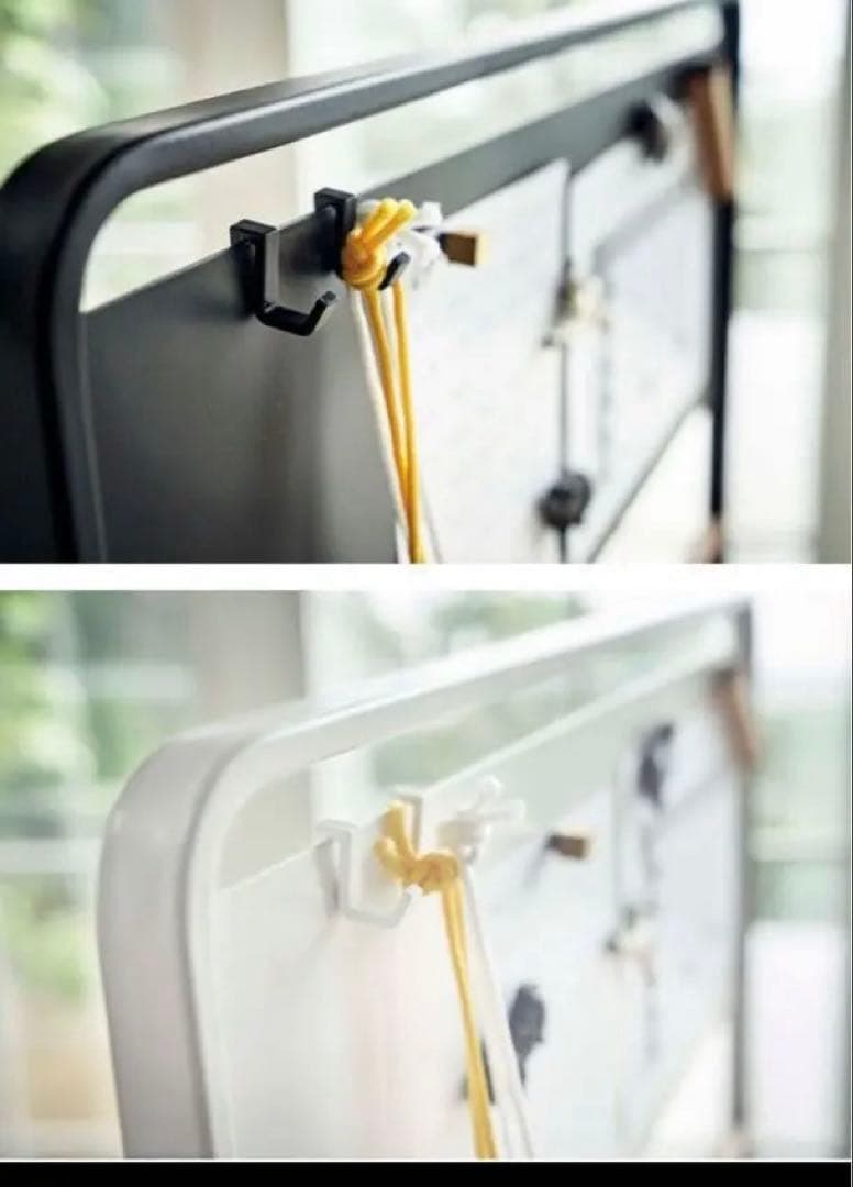 廃盤 【新品未開封】tower キッズパネル付きハンガーラックタワー　ホワイト