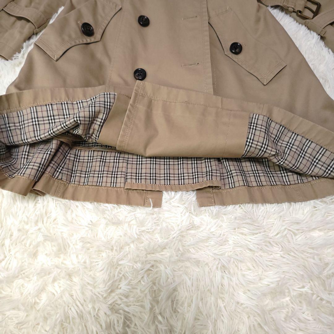 希少✨バーバリーブルーレーベル　トレンチコート　ノバチェック　ロング　42　XL