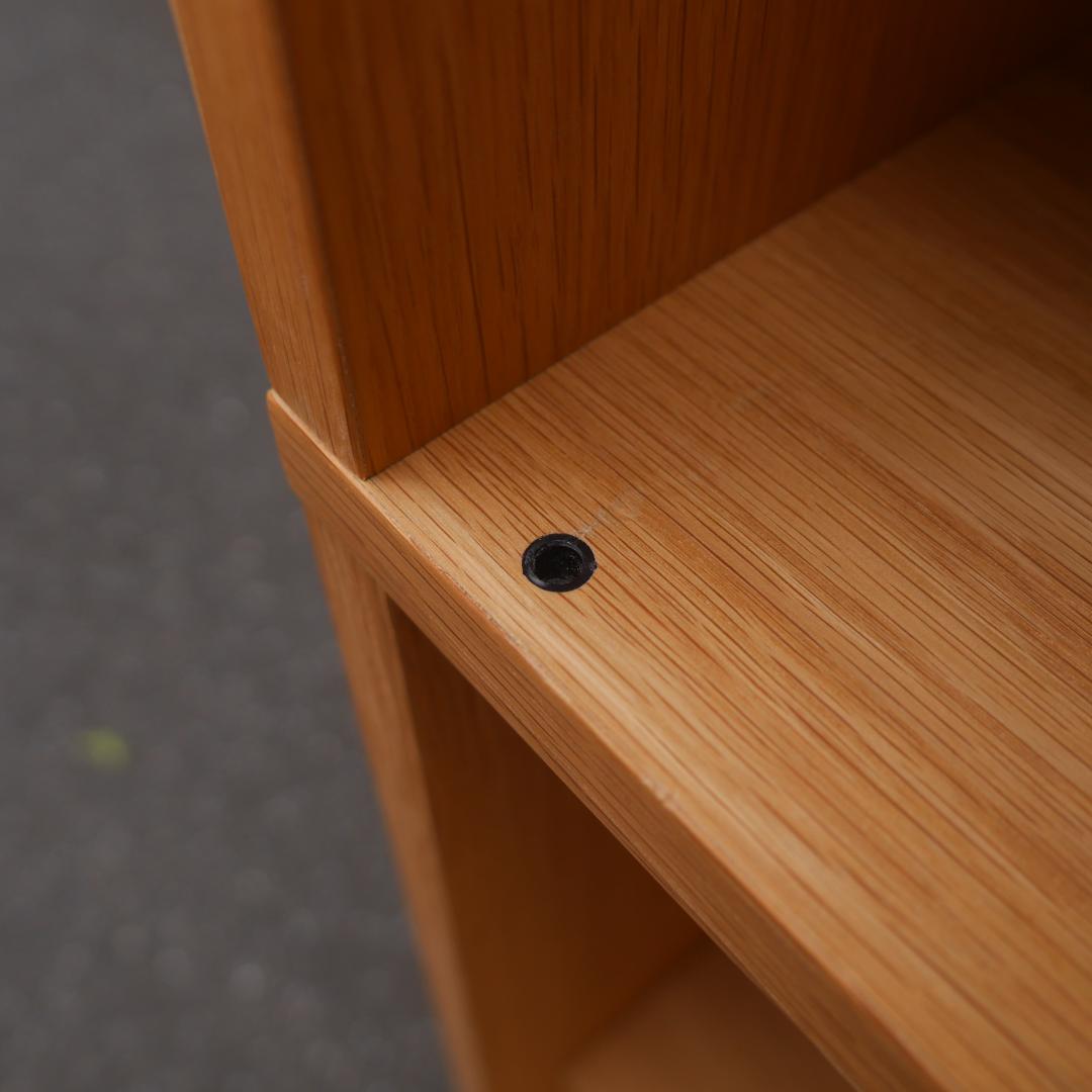 無印良品 MUJI スタッキングキャビネット オーク材 4段シェルフ 収納