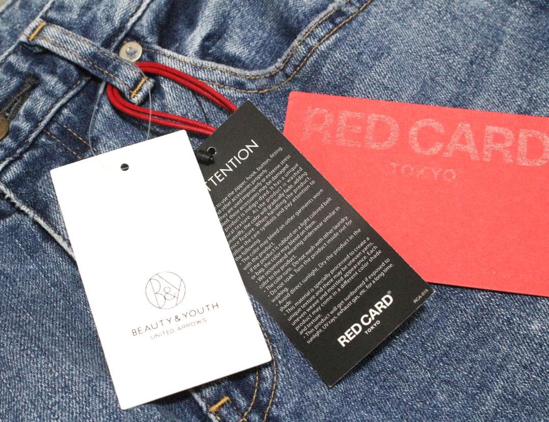 未使用 RED CARD × BEAUTY&YOUTH 別注 FUNK デニム