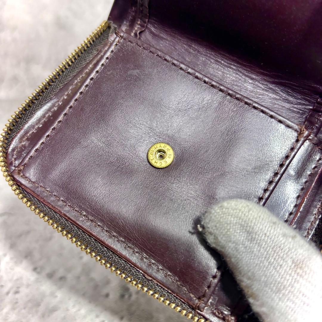 【markun！】グレンロイヤル ジップアラウンドスモールウォレット 茶